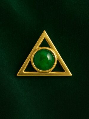 Create Your Own Symbolic Brooch Custom Statement Pin with Birthstone & Intention