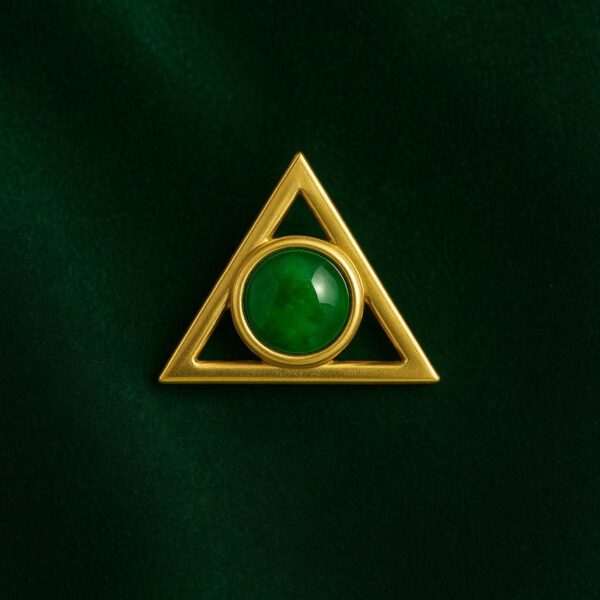 Create Your Own Symbolic Brooch Custom Statement Pin with Birthstone & Intention