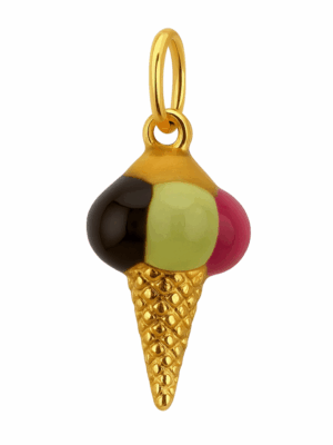Vintage 9ct Gold Ice Cream Charm