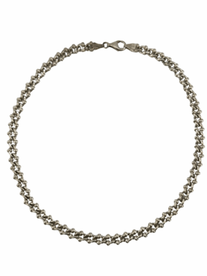 Vintage Sterling Silver Link Chain Necklace