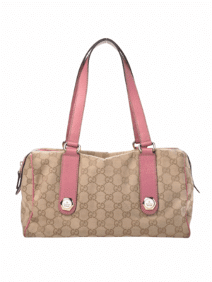 Vintage Gucci Charmy Boston Pink Bag