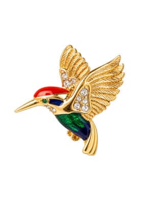 Vintage Attwood & Sawyer Hummingbird Brooch
