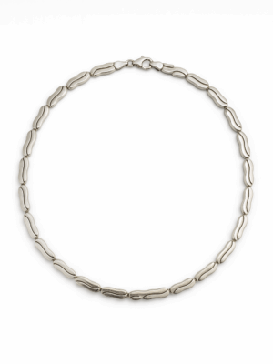 Vintage Sterling Silver Organic Link Necklace