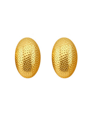 Vintage 1980s Gold Bombé Earrings