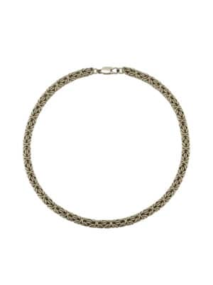 Vintage Byzantine Sterling Silver Chain Necklace