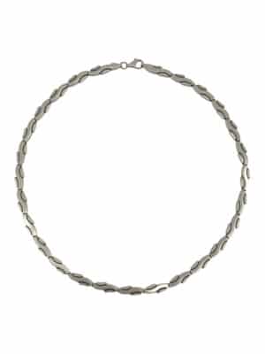 Vintage Sterling Silver Sculptural Link Necklace