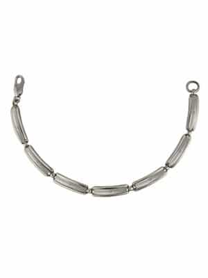Vintage Minimalist Silver Panel Bracelet