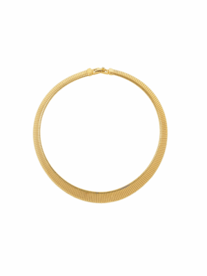 1980s Vintage Monet Gold Flex Collar Necklace, Cleopatra Statement Design