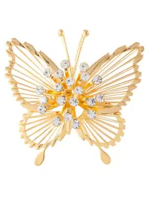 1980s Vintage Monet Gold Butterfly Brooch