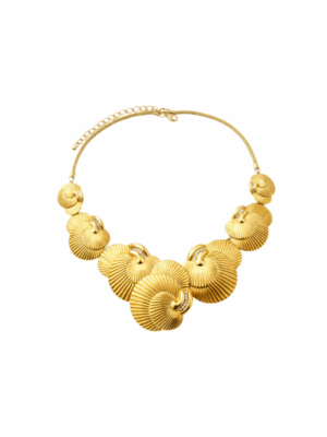 Vintage Dior-Style Sculptural Gold Necklace