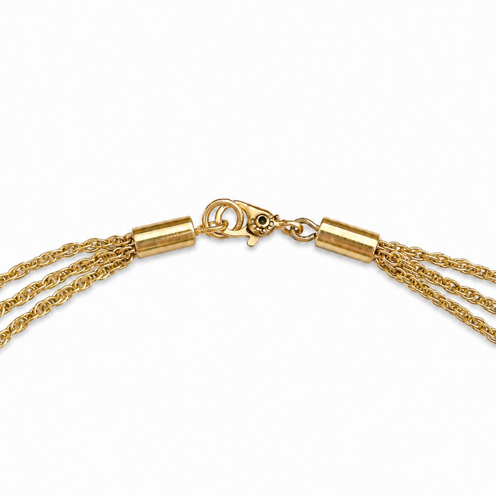 Original Early Monet Signature Clasp Vintage Monet Tiger's Eye Gold Necklace