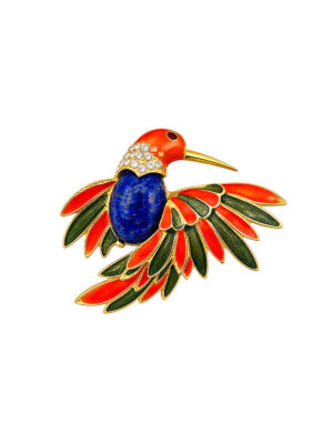 Vintage Jelly belly Hummingbird Brooch