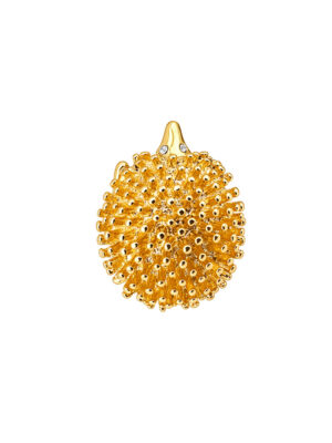 Vintage 1980s Gold Hedgehog Brooch