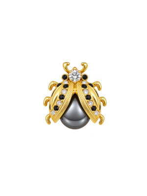 Vintage Sphinx Gold Ladybug Brooch