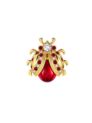 Vintage Sphinx Gold Ladybug Brooch
