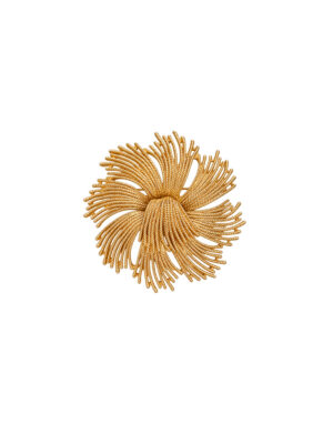 Vintage Monet Gold Cordelia Brooch 1960s