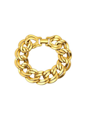 Vintage Monet Double Link Bracelet 1980s