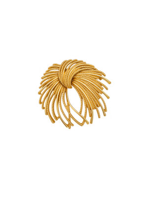 Vintage Monet Gold Mirador Brooch 1960s